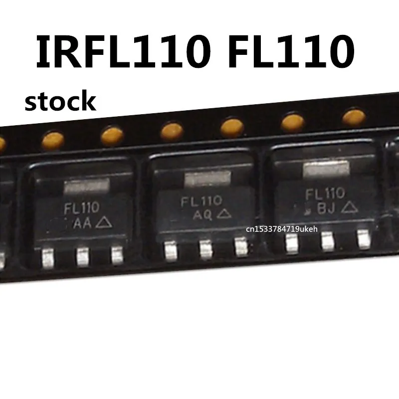 

Original 5pcs/ IRFL110TRPBF IRFL110 FL110 SOT-223 1.5A/100V MOSFET
