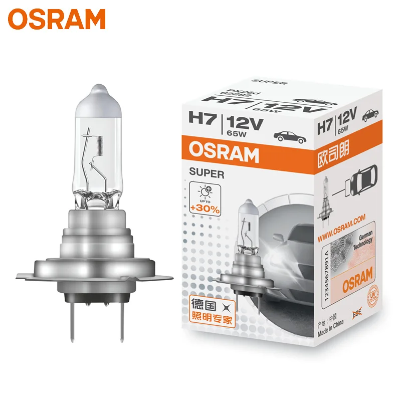 

OSRAM H7 12V 65W 62282 PX26d 3200K 62282 +30% Original Line Bulb Headlight Standard Auto Lamp OEM Quality Made In China （1 Bulb）