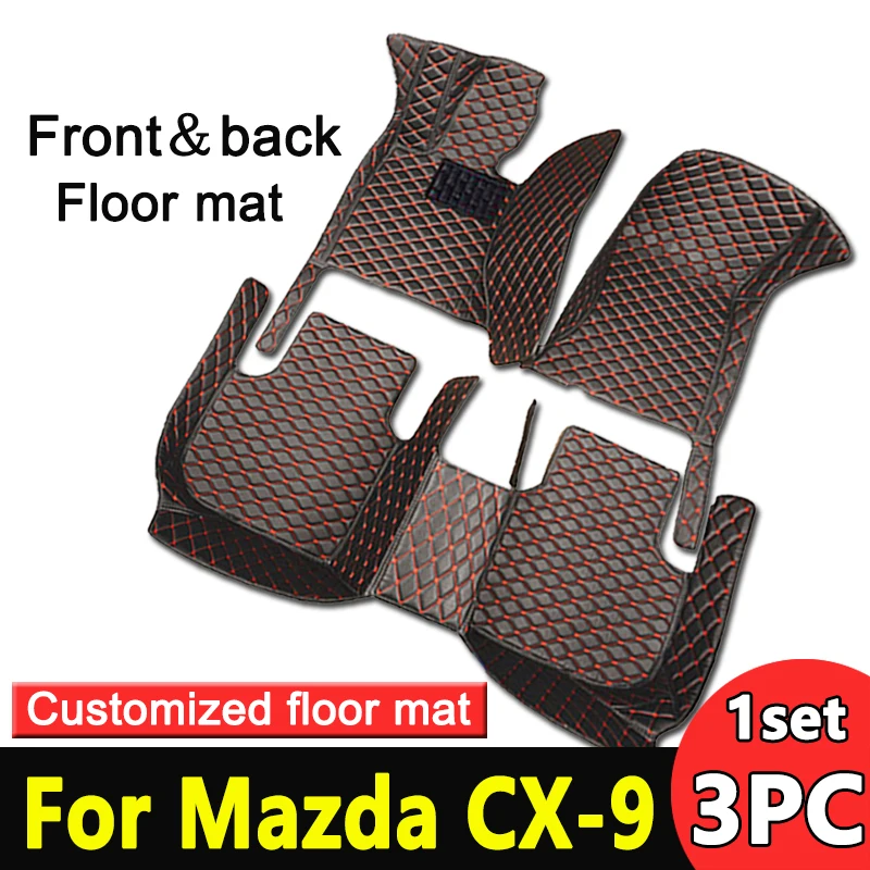 

Car Floor Mat For Mazda CX-9 7seat TC 2016 2017 2018 2019 Auto Carpets Leather Floor Mat Rugs Pad Interior Parts Car Accessories