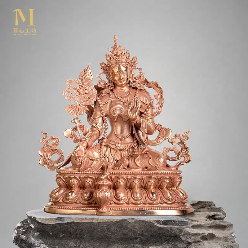Статуя Будды Тяньму богиня богатства Тантры из чистой бронзы тибетское