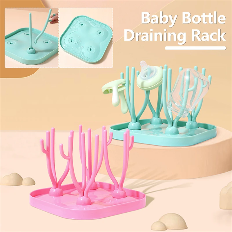 

1PC Baby Bottle Drain Rack Drying Racks Nipple Feeding Cup Holder Storage Drying Rackbottle Cleaning And Drying Machine