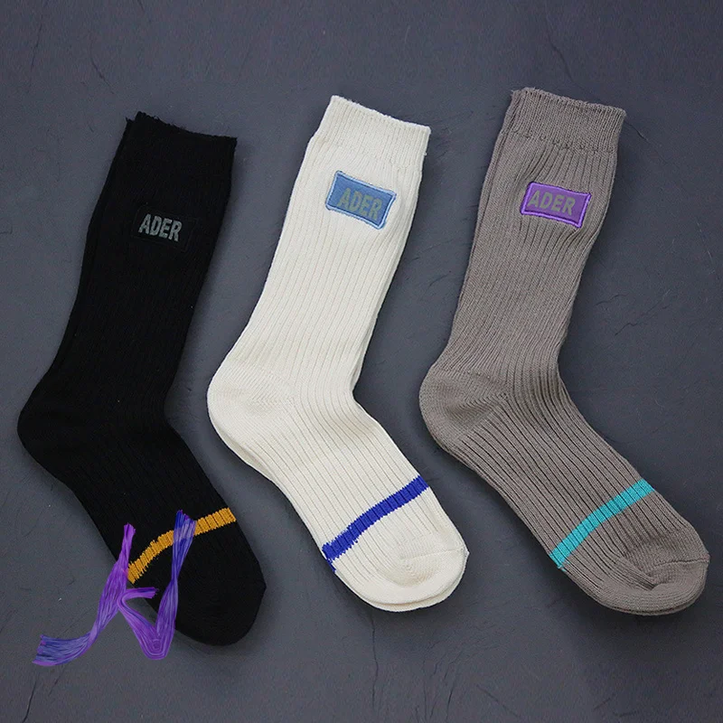 

Ader Error Socks Men's Women's Piece Embroidery Socks Adererror Cotton Sports Socks High Street Trend Couples Socks