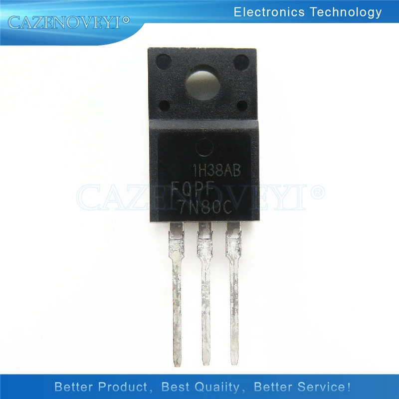 

10 шт./партия FQPF7N80C FQPF7N80 7N80 7N80C 800V 7A TO-220F в наличии