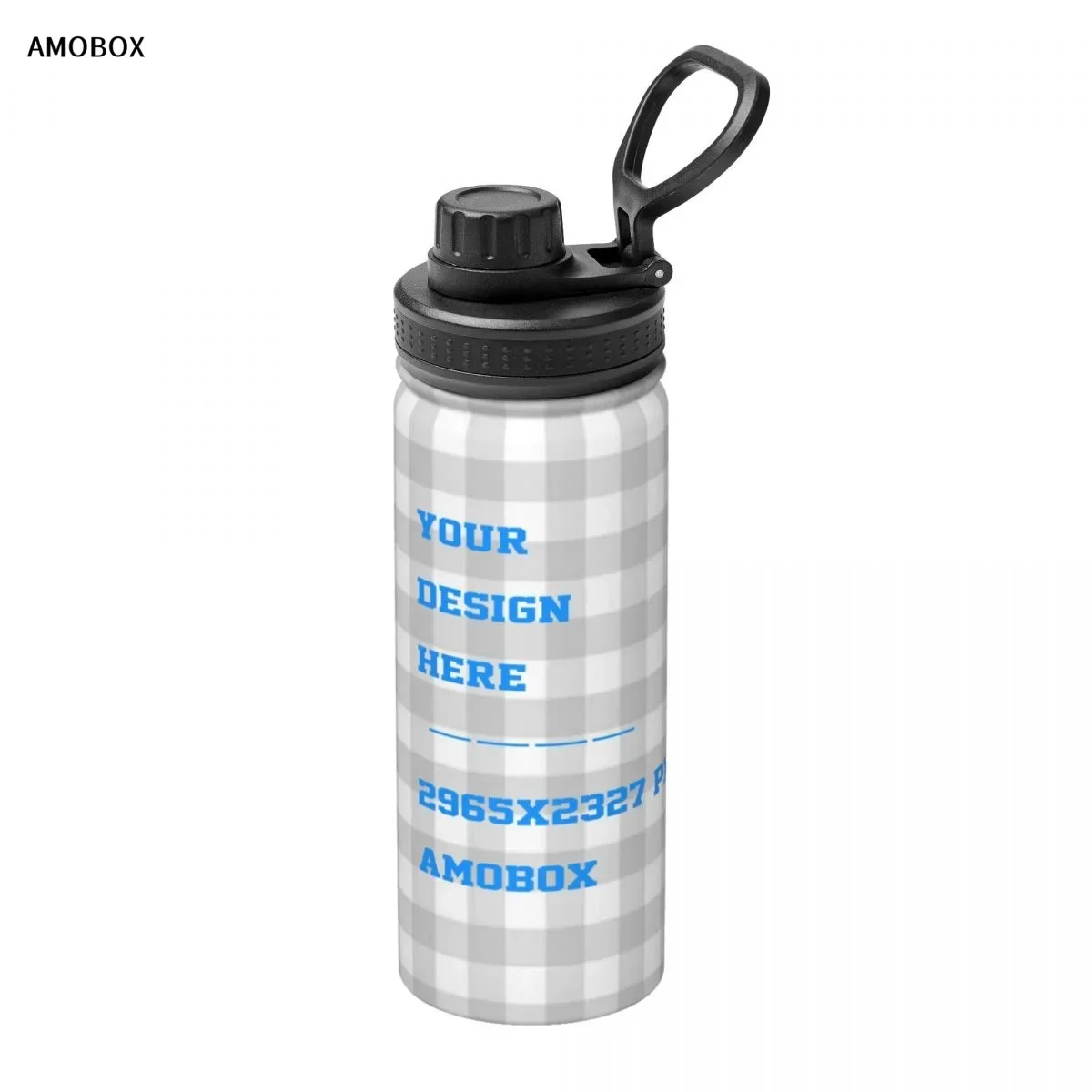 Спортивный изолированный чайник AMOBOX на заказ 18 унций персонализированный дизайн