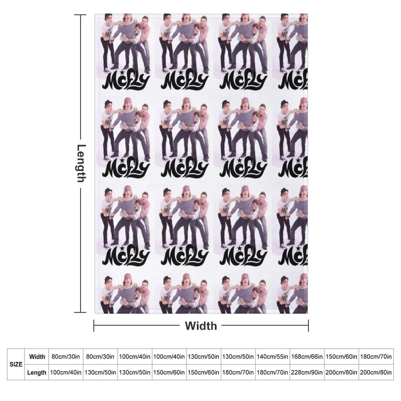 Одеяло McFly Fun Band Merch спальный мешок одеяла для кровати