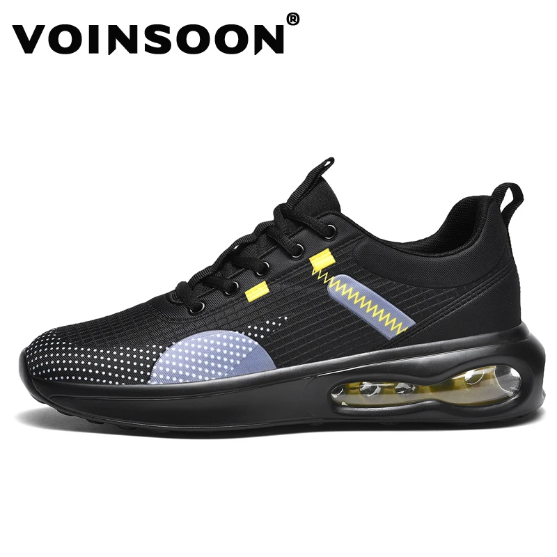 

Мужские кроссовки для бега с подушкой Voinsoon, мягкие тонкие сетчатые кроссовки на подкладке, мужская спортивная обувь на подкладке с защитой от запаха и пота