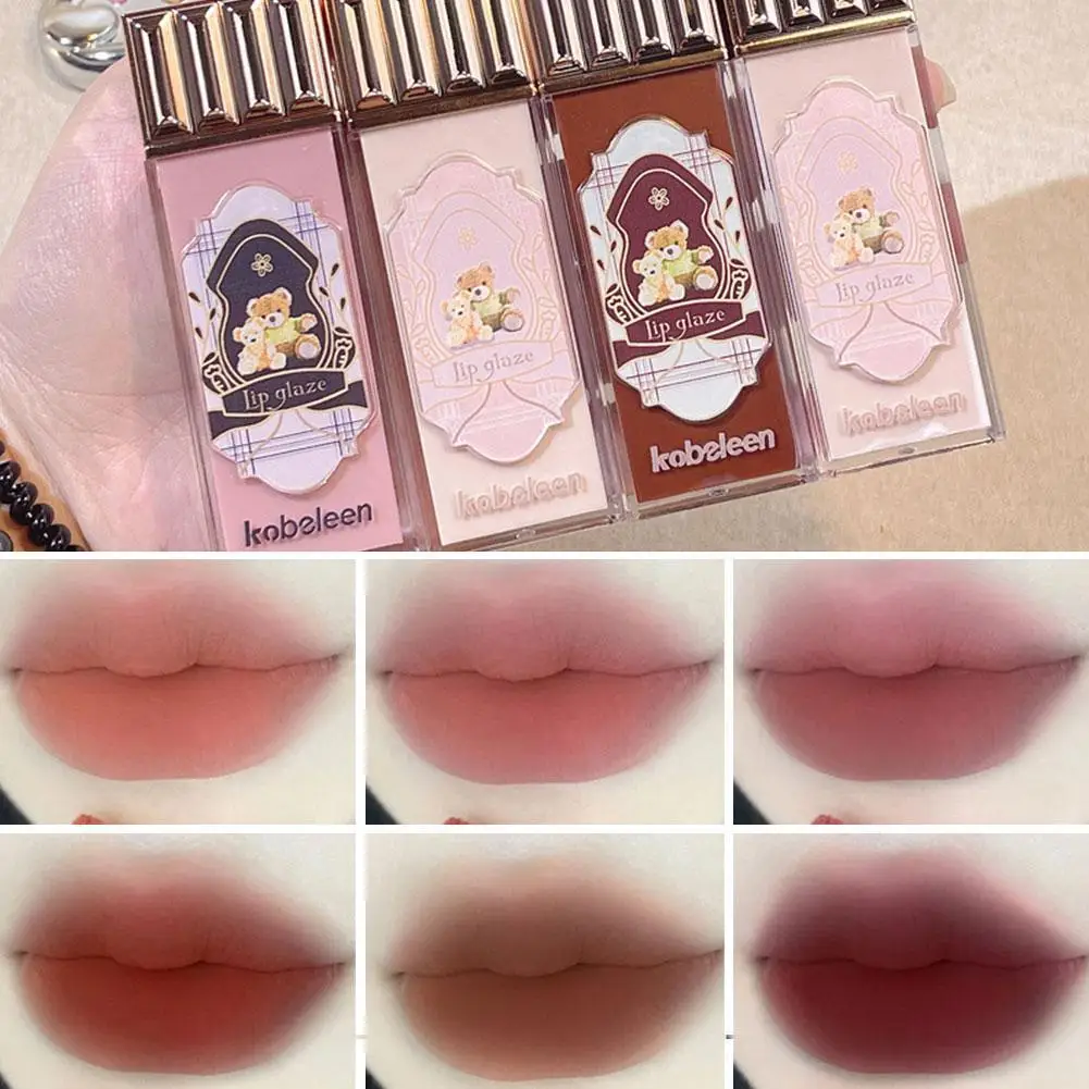 

1pc Chocolate Cloud Lip Glaze Velvet Matte Lip Gloss Tint Liquid Long-Lasting Cosmetics Lip Smooth Lipstick Makeup Red Brow Y1A5