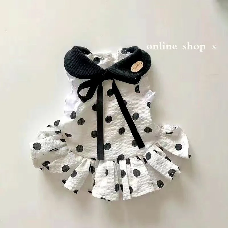 Tiny Dog Cat Clothes Dot Dress Princess Pet Skirt Wholesale