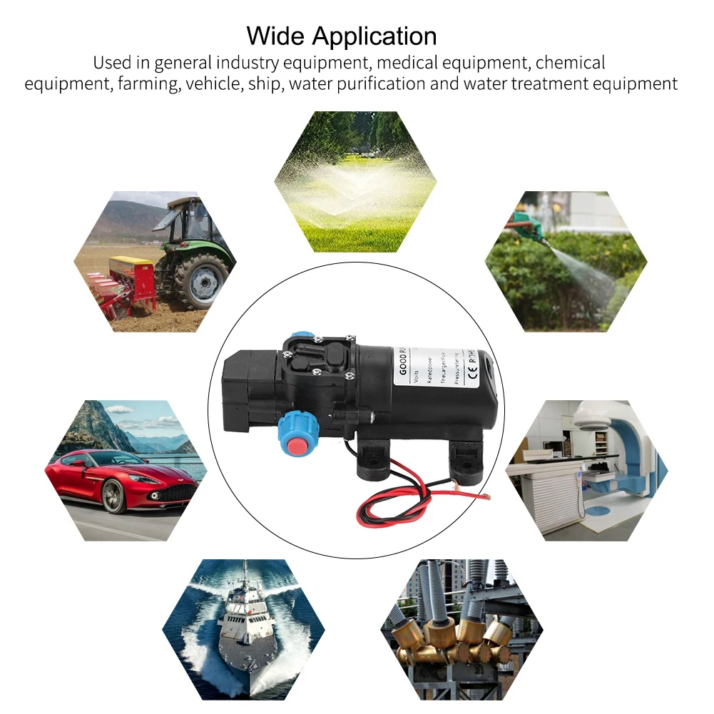 Мембранный мини-насос 12 В/60 Вт 5 л/мин