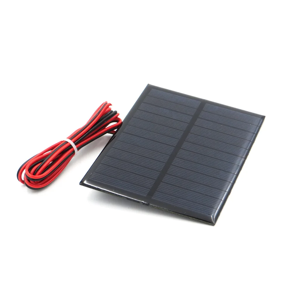 

6V1.1W Solar Power Element Type + 100cm Red Black Line DIY Solar Board