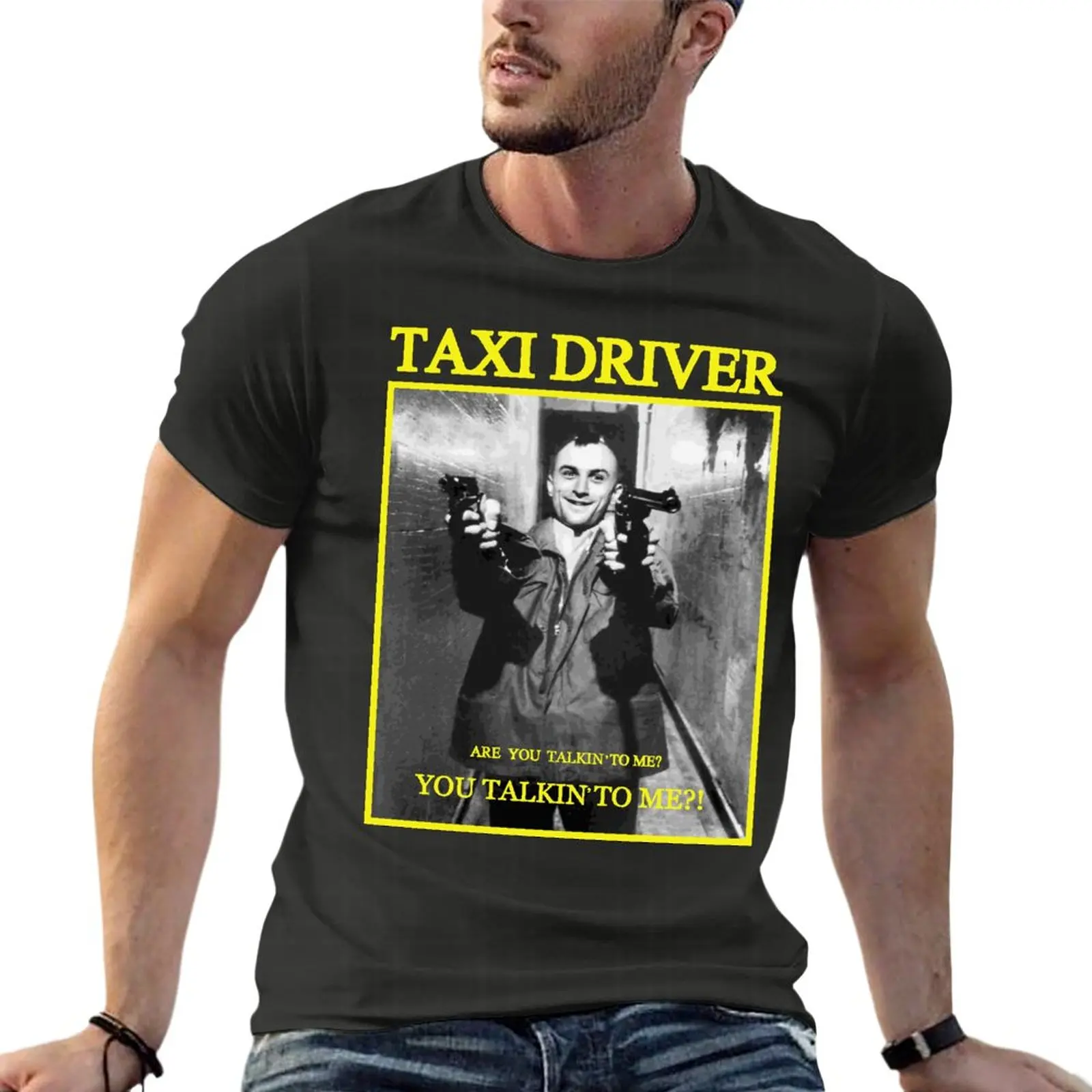 

Taxi Driver Robert De Niro Vintage Movie Oversize Tshirt Fashion Mens Clothes 100% Cotton Streetwear Plus Size Top Tee