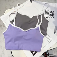 nylon yoga bra back sports underwear workout sport bras tops comfortable fitness cropped top sports wear for women gym