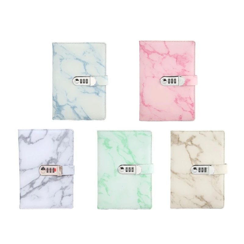 

Private Journal with Marble Print Cover Lock for Girls and Women, Secret