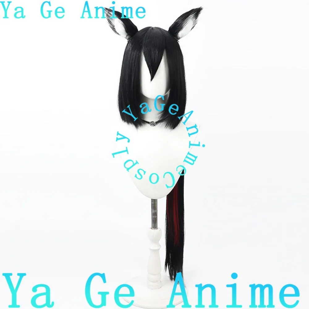 Фото Парик для косплея Blue Archive Kitsunezaka Blue Fox с ушами, для аниме, игр, Хэллоуина, карнавала, вечеринки, синтетический, термостойкий №2