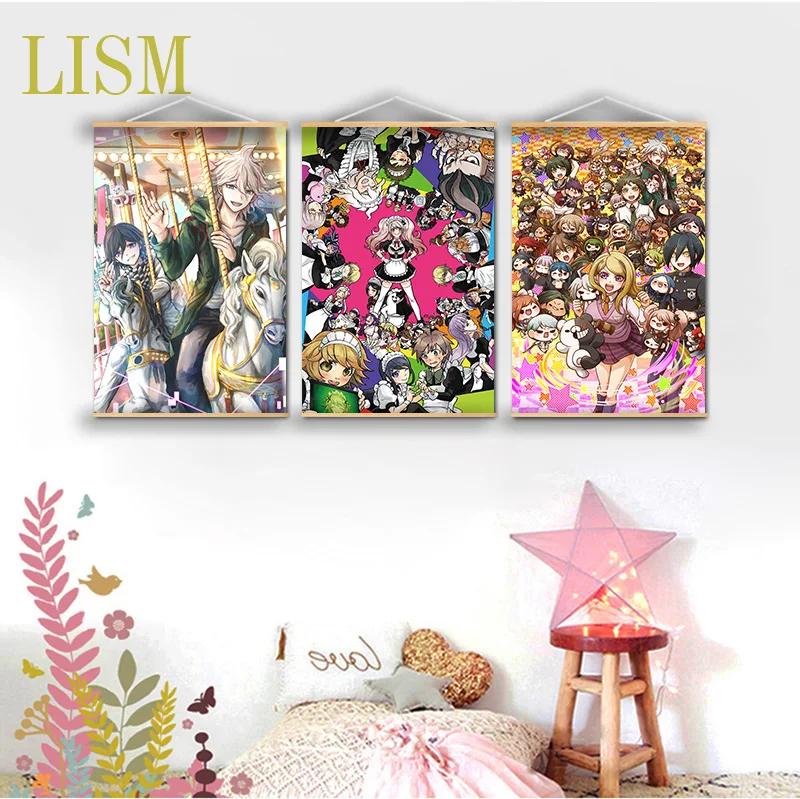 Супер данганронпа V3 Ouma Kokichi Komaeda Nagito Аниме Манга настенный постер из массива