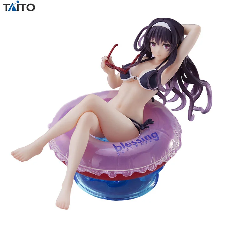 

Оригинальная фигурка Taito Kasumigaoka Utaha Aqua Float Girls Saenai Heroine No Sodatekata 10 см ПВХ аниме модель Colletion (предварительная продажа)