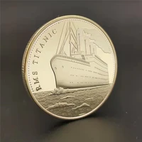 gold plated titanic creative movie ferry challenger souvenirs coins medal gift collectible coin