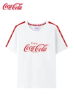 coca cola coca cola official short sleeved summer new simple basic wild tide brand loose short top