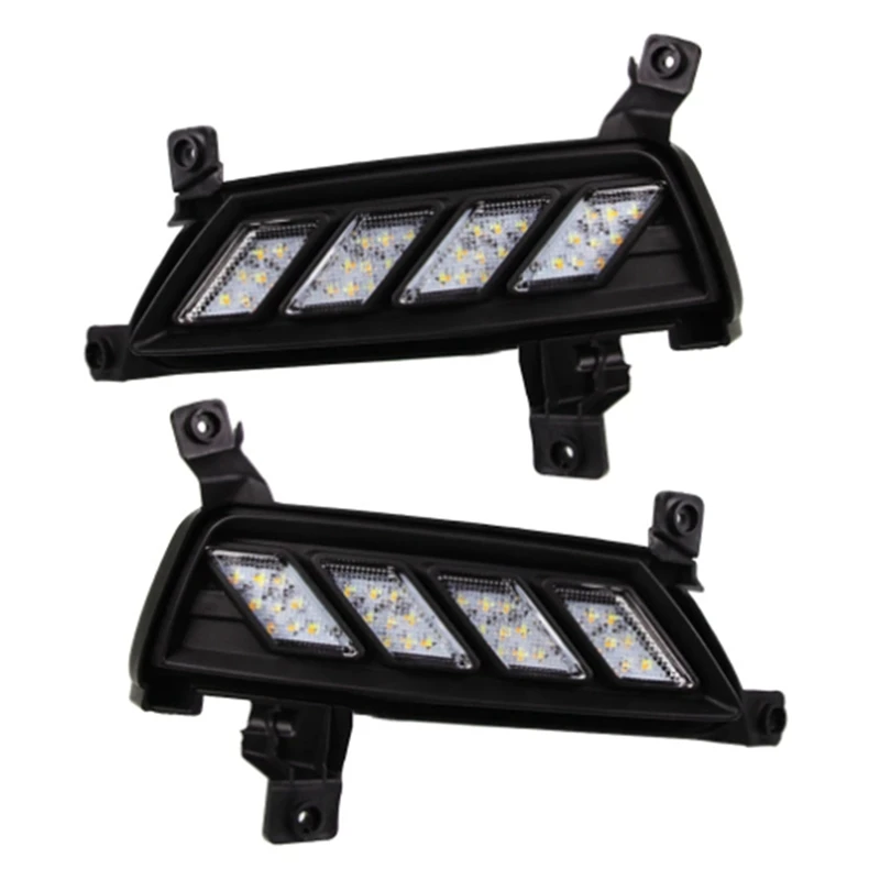 

NEW-Car LED DRL Daytime Running Light For MG ZS 2017 2018 2019 Turn Signal Indicator Fog Lamp