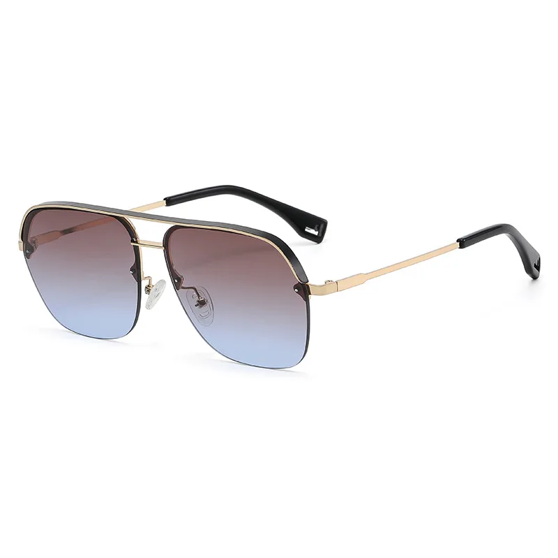 Мужские солнцезащитные очки с большими линзами дизайнерские брендовые модели