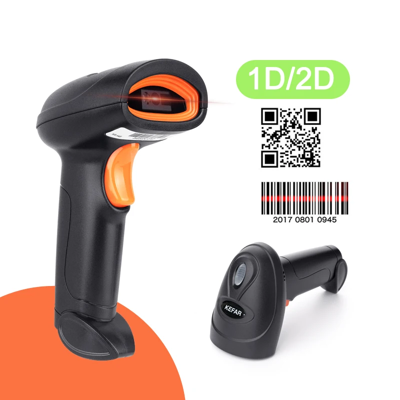 Беспроводной ручной сканер штрих-кодов H4B Bluetooth H4W 2 4G USB проводной - Цена: 34.78