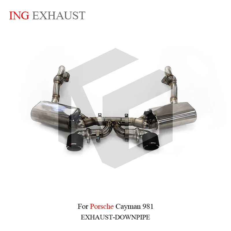 Глушитель ING Catback из нержавеющей стали для Porsche CAYMAN 981 л Up gt4 выбранный вакуумный