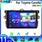 Автомобильный радиоприемник JMCQ Android 11 для Toyota Corolla E140  150 2006 2007-2009 2010 2011 2012 2013 мультимедийный видеоплеер 2din DSP DvD