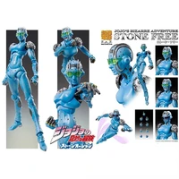 medicos super image movable jojos bizarre adventure stone free action figures assembled models childrens gifts anime