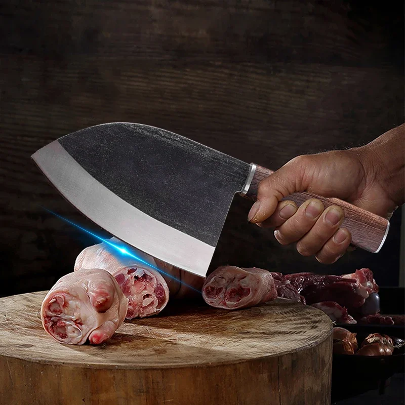 Кованый кухонный нож шеф-повара ножи из высокоуглеродистой стали для нарезки