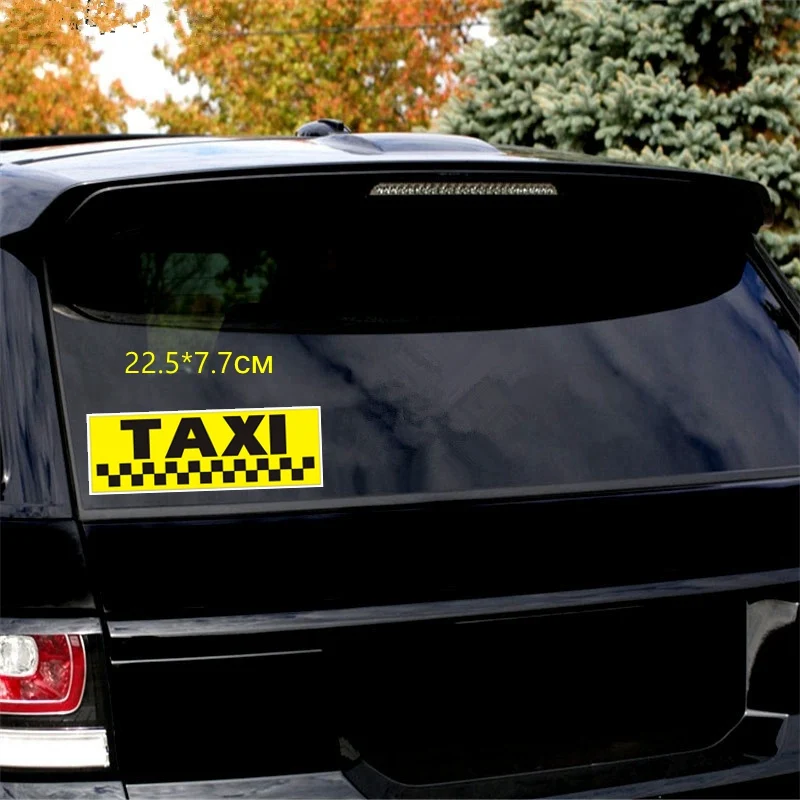 

Tri Mishki WCS379 7*22,5 см 12*34,8 см TAXI автомобильная наклейка забавные красочные автомобильные наклейки