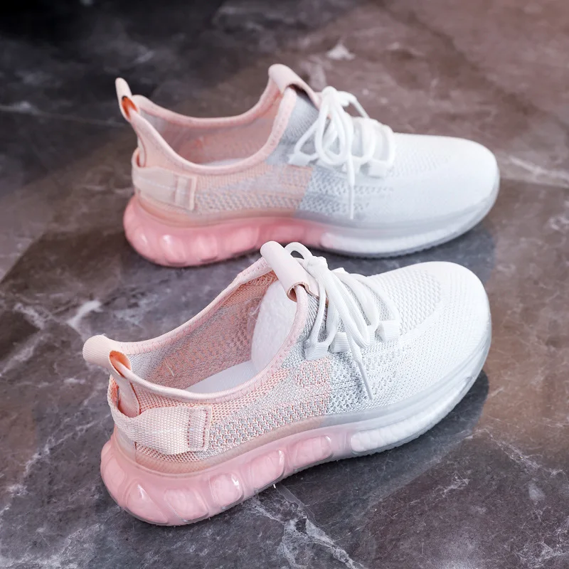 Women's casual sports shoes Fashion shoes Women's platform Women's vulcanized shoes Women's shoes Breathable color-blocking shoe