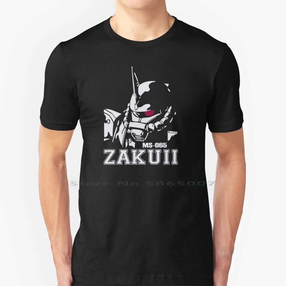 

_ Zaku Ii Футболка 100% хлопок Zaku большой размер 6xl футболка подарок Мода