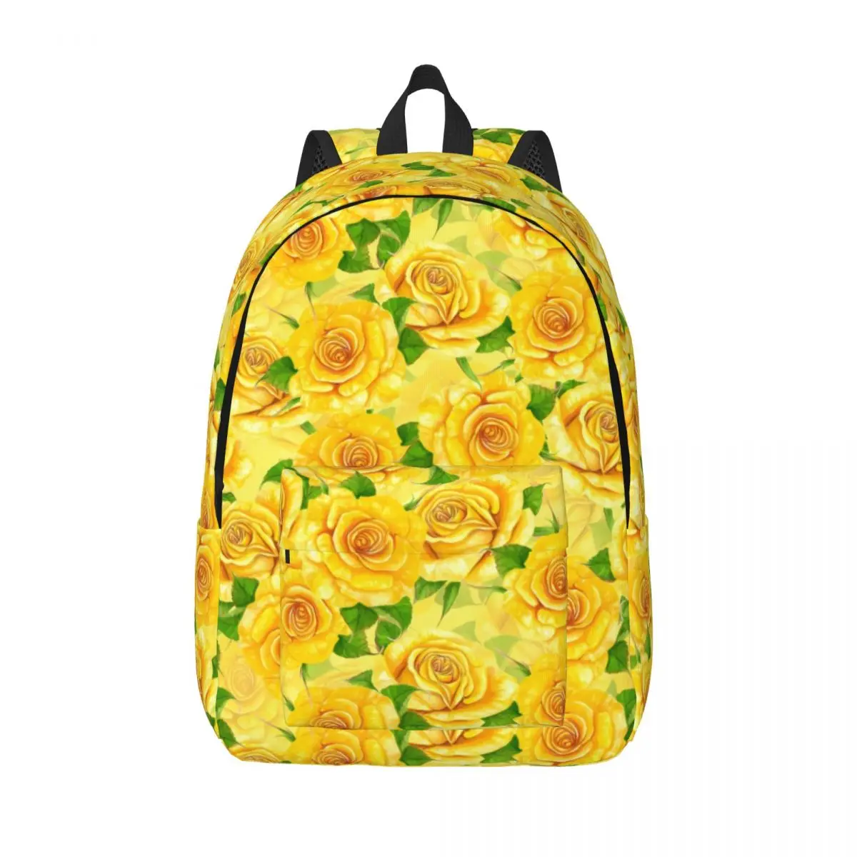 

Желтый розовый рюкзак с акварельными цветами, велосипедные рюкзаки для женщин и мужчин, дизайнерский узор, школьные сумки, повседневный рюкзак