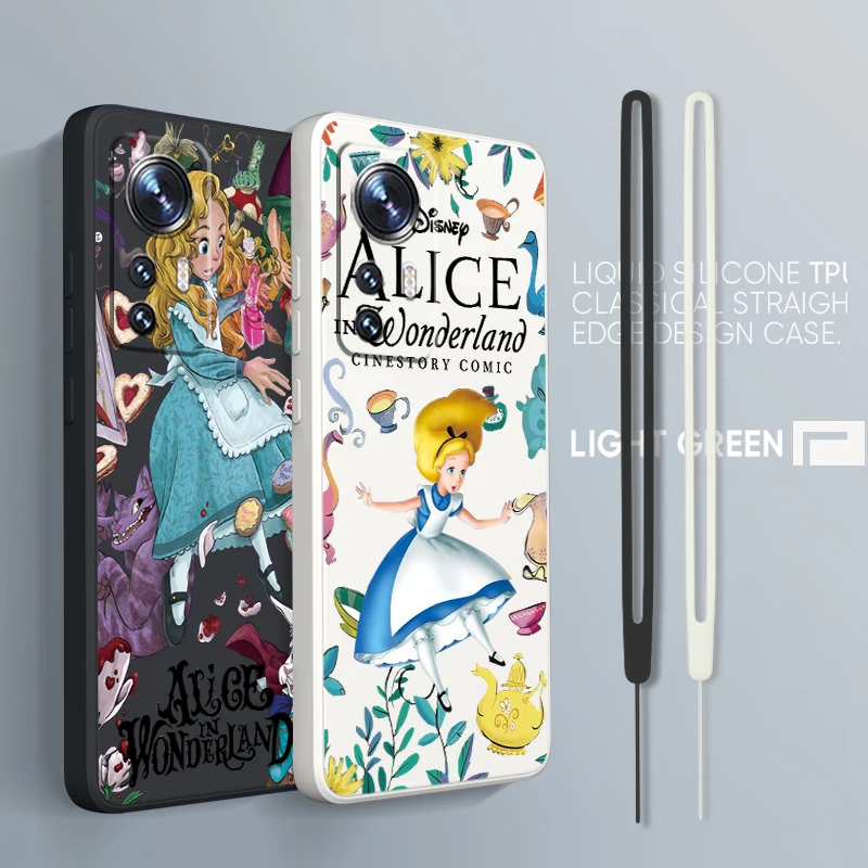 

Alice Wonderland Maze Cute For Xiaomi Mi 13 12T 11i 11X 10S 10 Pro Lite Ultra 5G Liquid Rope Silicone Phone Case