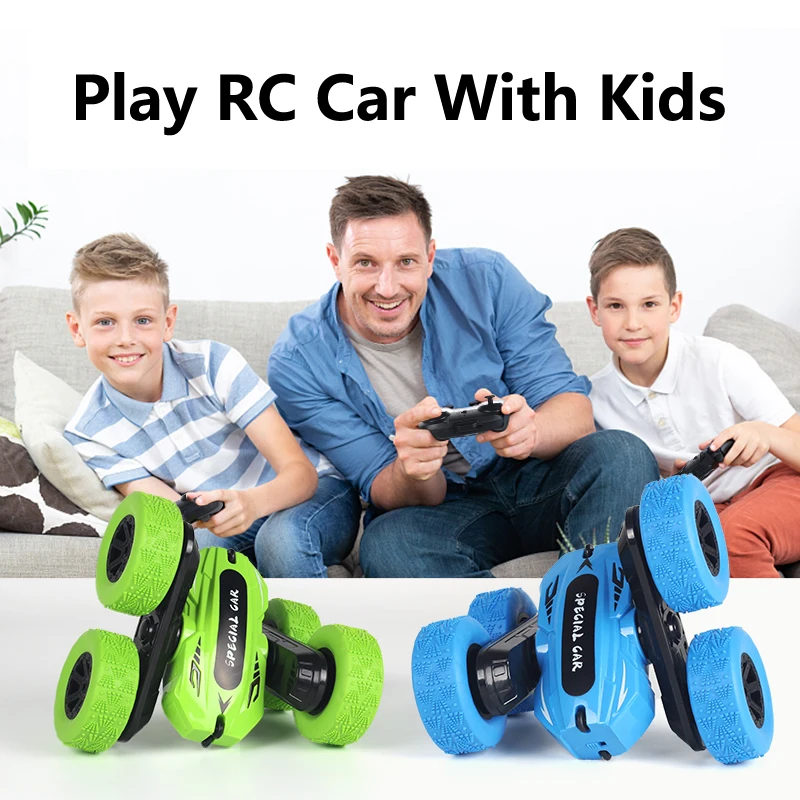 

Remote Control Car Stunt Toy Double Sided 360° Rotating 4WD RC Car with Headlights 2.4GHz Race Stunt Toy Boys Girls Birthday