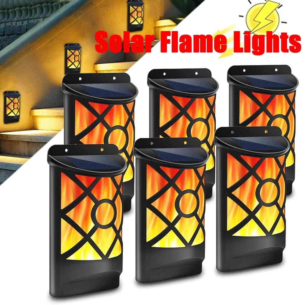 

Новинка, 96 светодиодов, Уличный настенный светильник на солнечной батарее, в клетку, с мерцающим рисунком, для сада, дорожек, двора, Рождественский Декор, водонепроницаемый