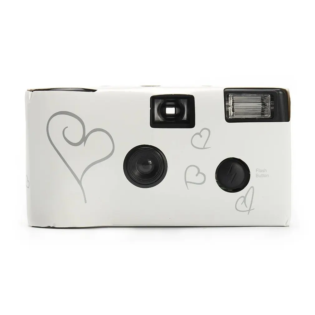 

27 Photos One Time Disposable Film Camera Flash Power Retro Single Use Once Take Pictures Tool 35mm Party Wedding Children Gift