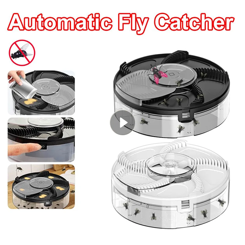 

Fly Trap Automatic Outdoor Fly Catcher Upgraded Electric Garden USB Flycatcher Pest Reject Control Repeller Kitchen Fly Traps