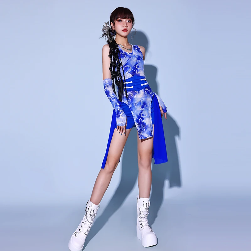 Новый костюм для игры в барабан стиле Kpop группы девушек сценические костюмы