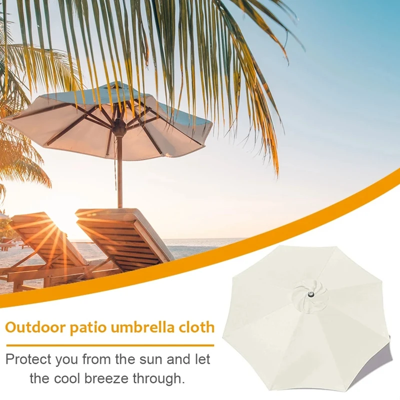 

1Pcs Outdoor Patio Shield Rain Cover Parasol Fabric Sunshade Umbrellas Replacement Cloth Parasol Garden Sunshade