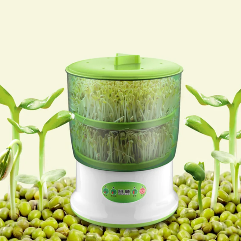 

Intelligent Bean Sprouts Maker Thermostat Green Vegetable Seeds Growth Bucket Automatic Electric Sprout Buds Germinator Machine