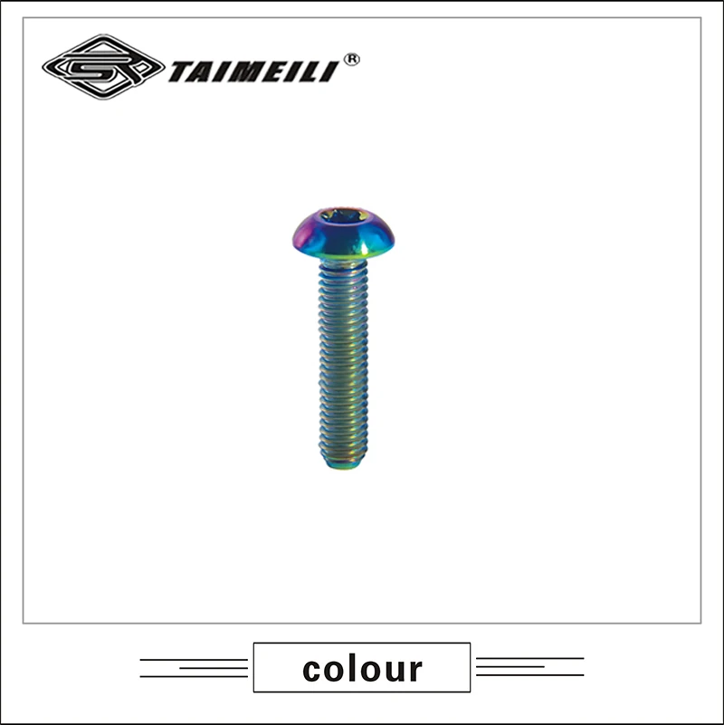 Полукруглый винт TAIMEILI из титанового сплава, внутренний винт Квинк, m5x10 мм, M5x12 мм, m5x 15 мм, 5x20 мм, 5x25 мм, m5x30 мм, 1 шт.