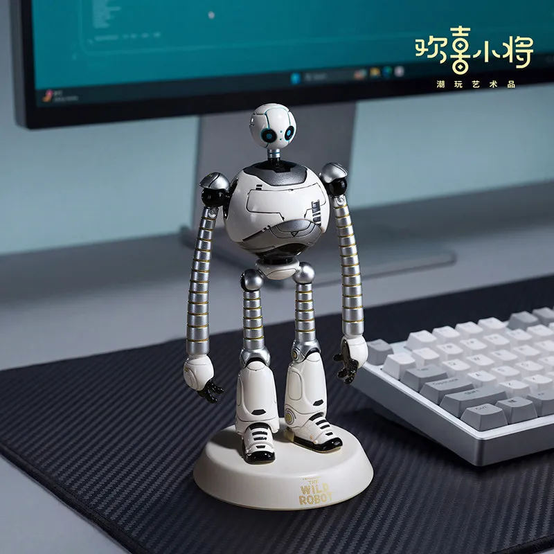 Фото Коллекционная фигурка Huanxi Xiaojiang The Wild Robot Roz, высококачественная ПВХ-статуэтка, настольное украшение, декор для дома №1