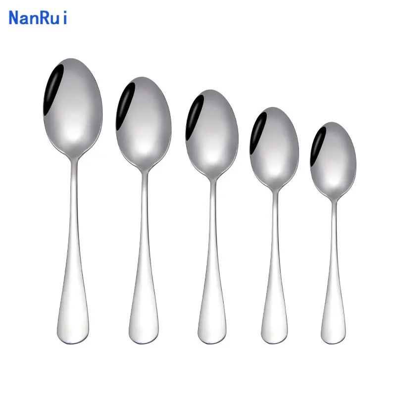 

4pcs Espresso Spoon Coffee Spoon Small Bistro Spoon for Dessert Stainless Steel Tea Appetizer sharp spoon rice scoop Gift