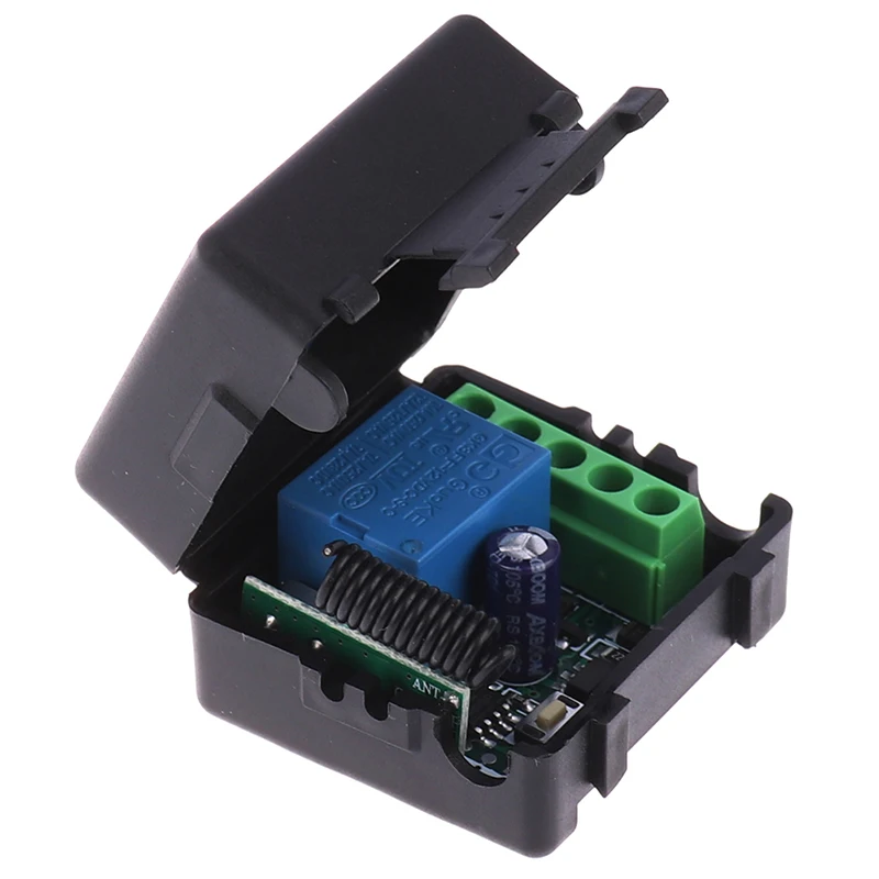 

433MHz коммутационный модуль беспроводного реле DC 12V 1CH Channel RF Remote Control Switch гетеродинный модуль приемника