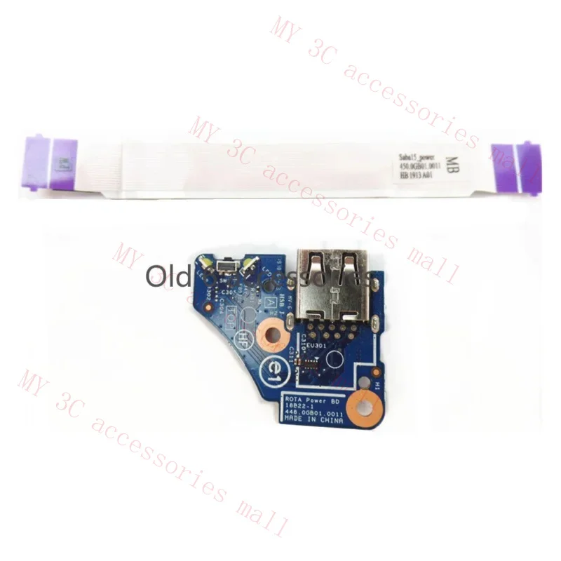Для HP ENVY X360 15-DR 15-DS TPN-W142 плата USB-переключателя питания 448.0GB01.0011