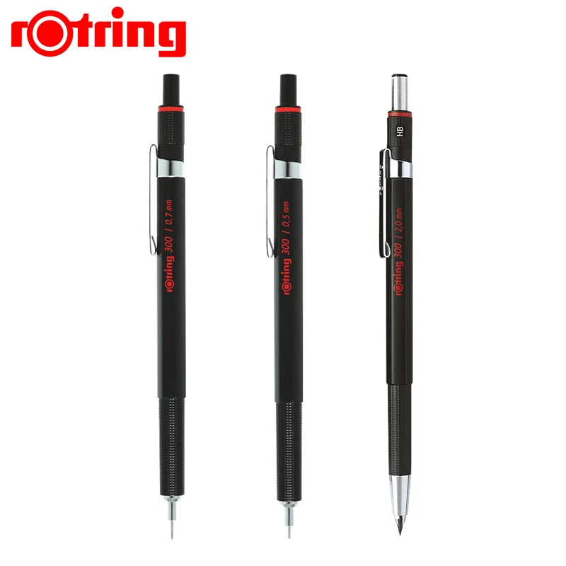 0.5mm 0.7mm 2.0mm Affordable Light-weight Plastic Black Barrel With Clutch-grip Pen