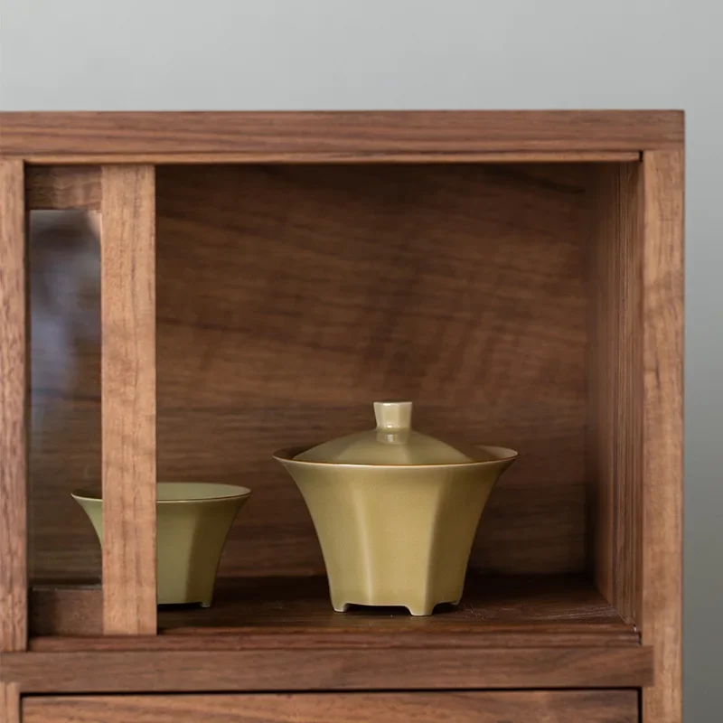 

Ding Ware Huang Bafang Egg-Shell Porcelain Cover Teacup Single Ceramic Tea Set Tea Bowl High-End Kung Fu Tea Brewing Gaiwan