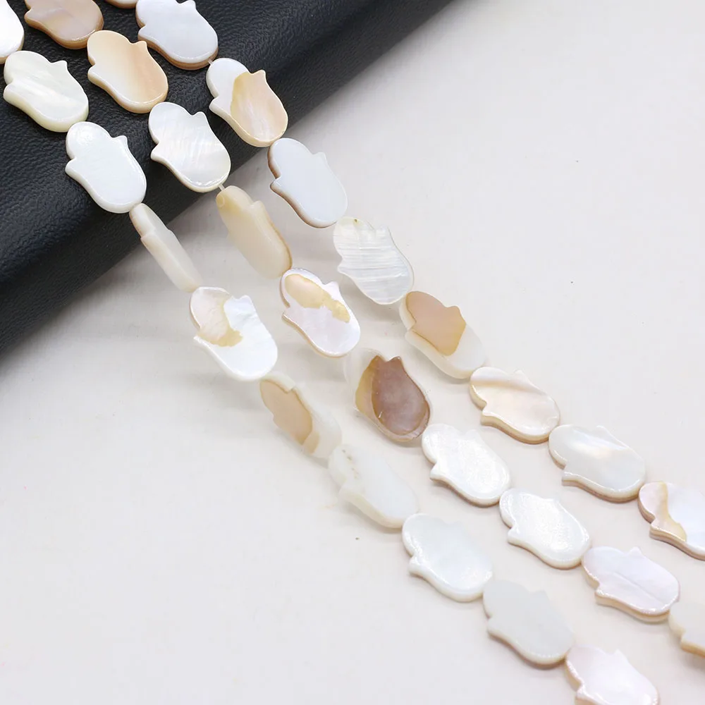 

Natural Freshwater Palm Shape Mother Of Pearl Shell Loose Spacer Beads For Women Jewelry Making Necklace Bracelet Size 10x15mm