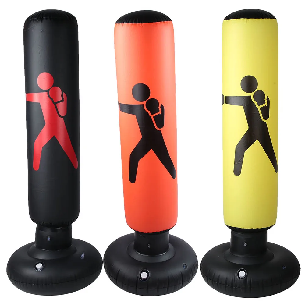 

Inflatable punching bag Inflatable Boxing Bag Adult Children Boxing Punch Kicking Sandbag PVC Tumbler Gym Kids Training Targets